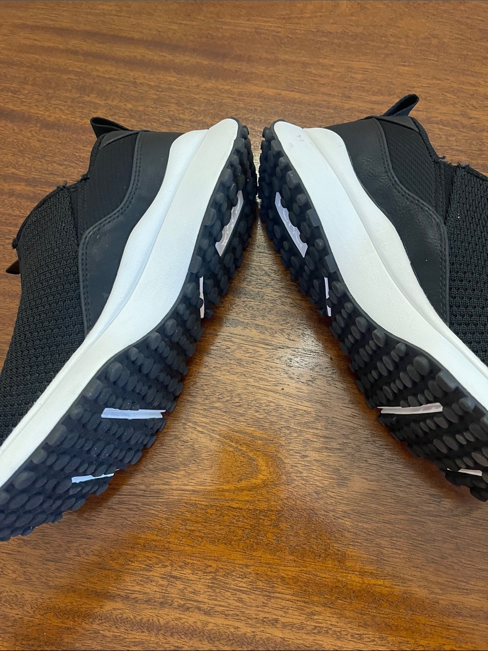 Ryka Black Slip-On Knit Sneakers with White Sole - Picture 4 of 4